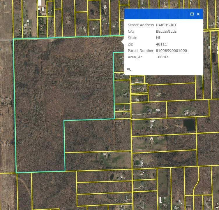 Harris Road, Belleville, MI for sale Aerial- Image 1 of 1