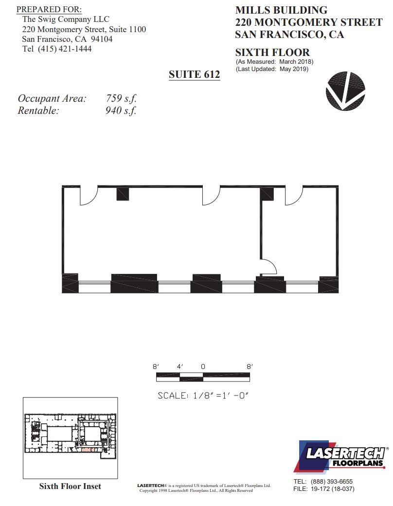 220 Montgomery St, San Francisco, CA for lease Floor Plan- Image 1 of 6