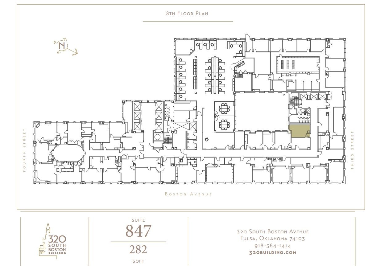 320 S Boston Ave, Tulsa, OK for lease Floor Plan- Image 1 of 1