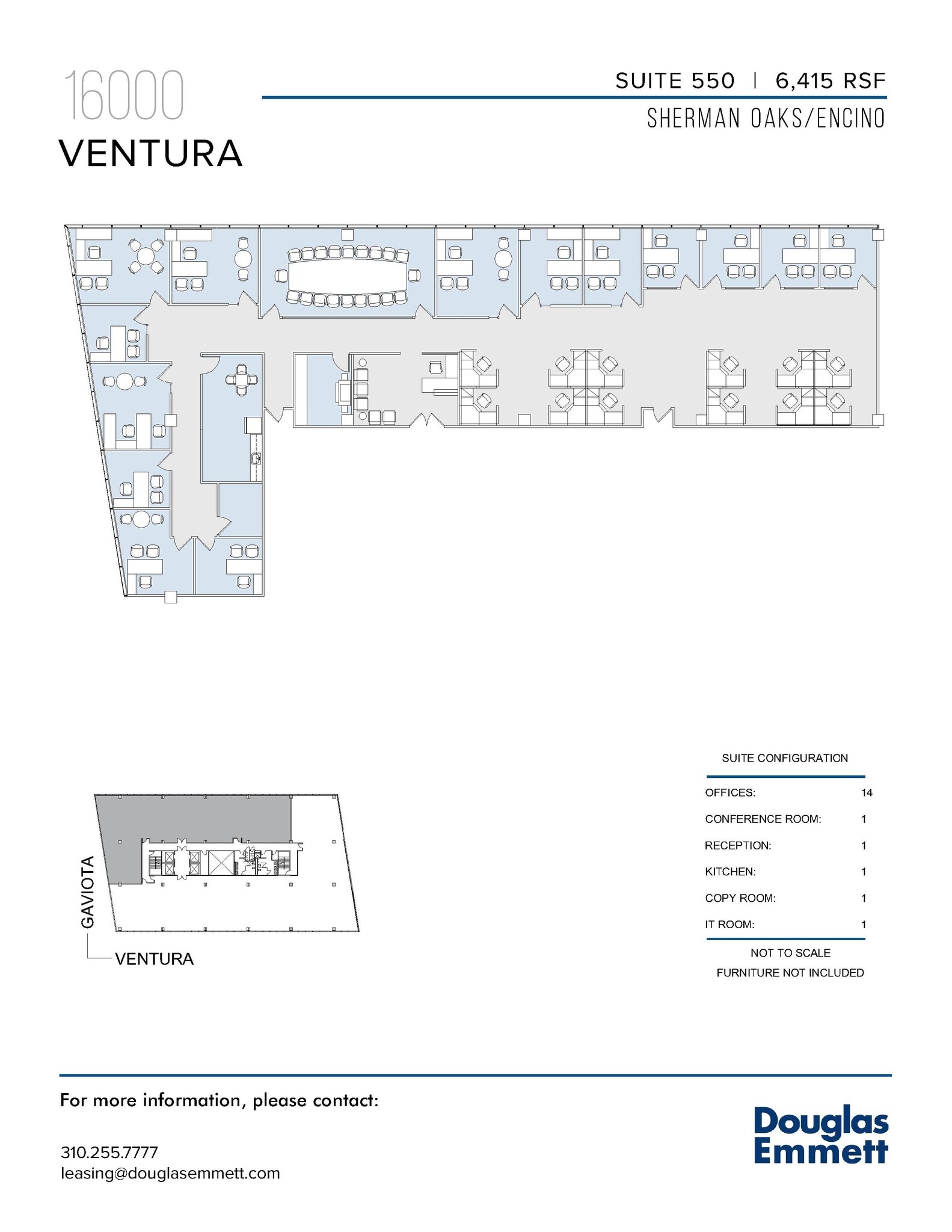 16000 Ventura Blvd, Encino, CA for lease Floor Plan- Image 1 of 1