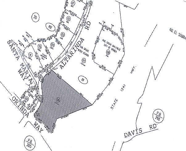 4 Orinda Way, Orinda, CA for sale - Plat Map - Image 2 of 2