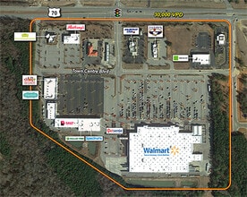 805 Towne Centre Blvd, Clayton, NC - AERIAL map view