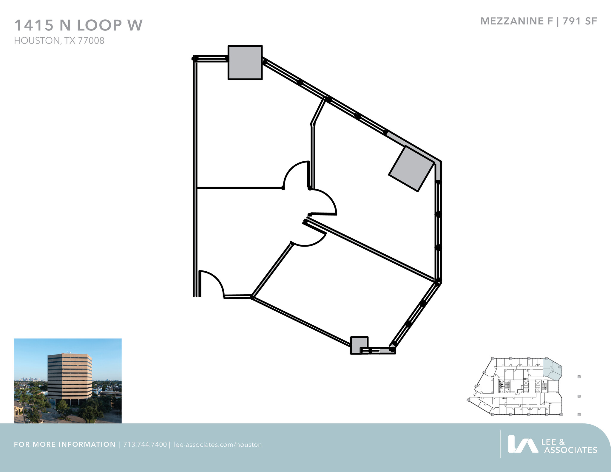 1415 North Loop W, Houston, TX for lease Floor Plan- Image 1 of 1