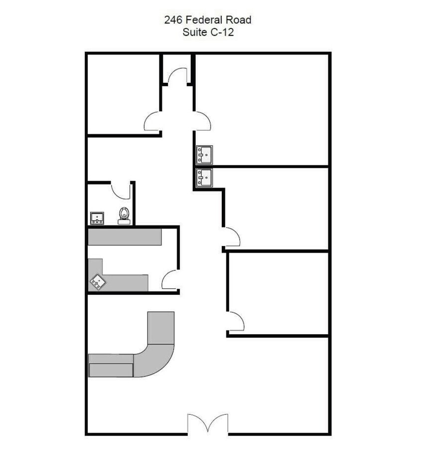 246 Federal Rd, Brookfield, CT 06804 - Unit C12 - - Floor Plan - Image 1 of 3