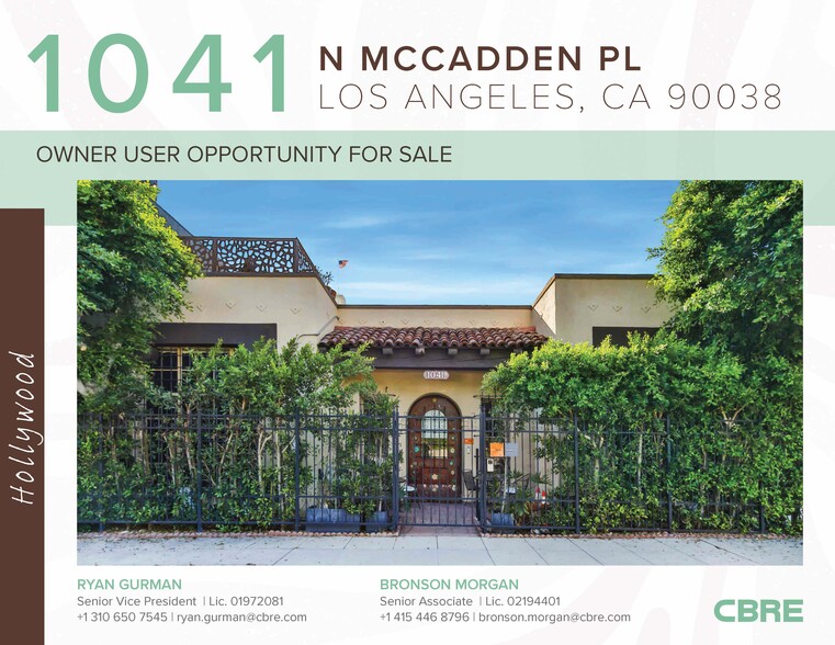1041 N McCadden Pl, Los Angeles, CA for sale - Building Photo - Image 3 of 15