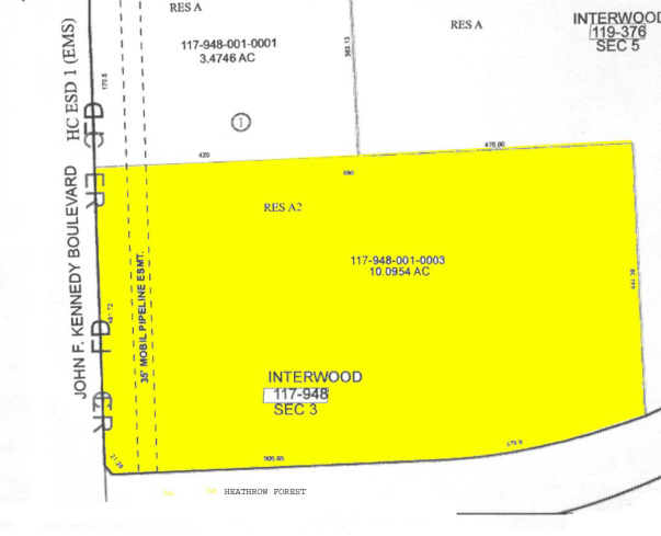 14445-14469 Heathrow Forrest Pky, Houston, TX for lease - Plat Map - Image 3 of 4