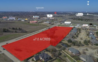 NEQ S Collins Rd, Sunnyvale, TX - aerial  map view