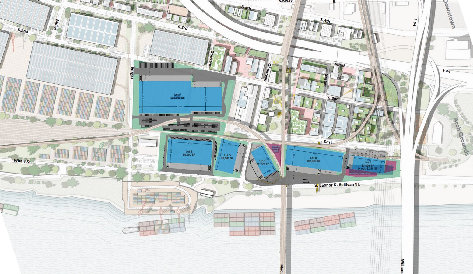 Gateway South Industrial Core Redevelopment, Saint Louis, MO 63102