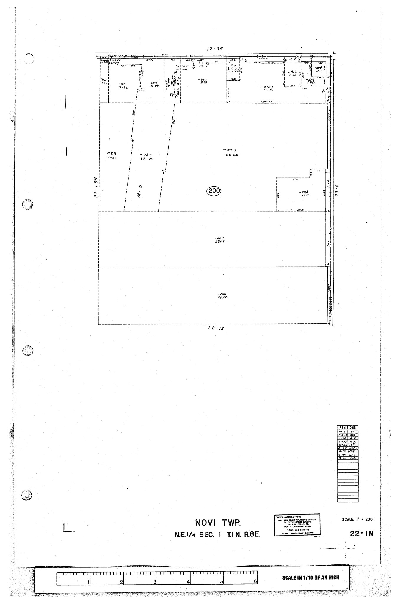 39525 14 Mile Rd, Novi, MI for sale Plat Map- Image 1 of 1