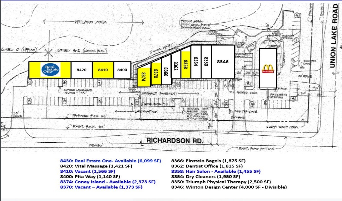 8346-8430 Richardson Rd, Commerce Township, MI for lease Floor Plan- Image 1 of 1