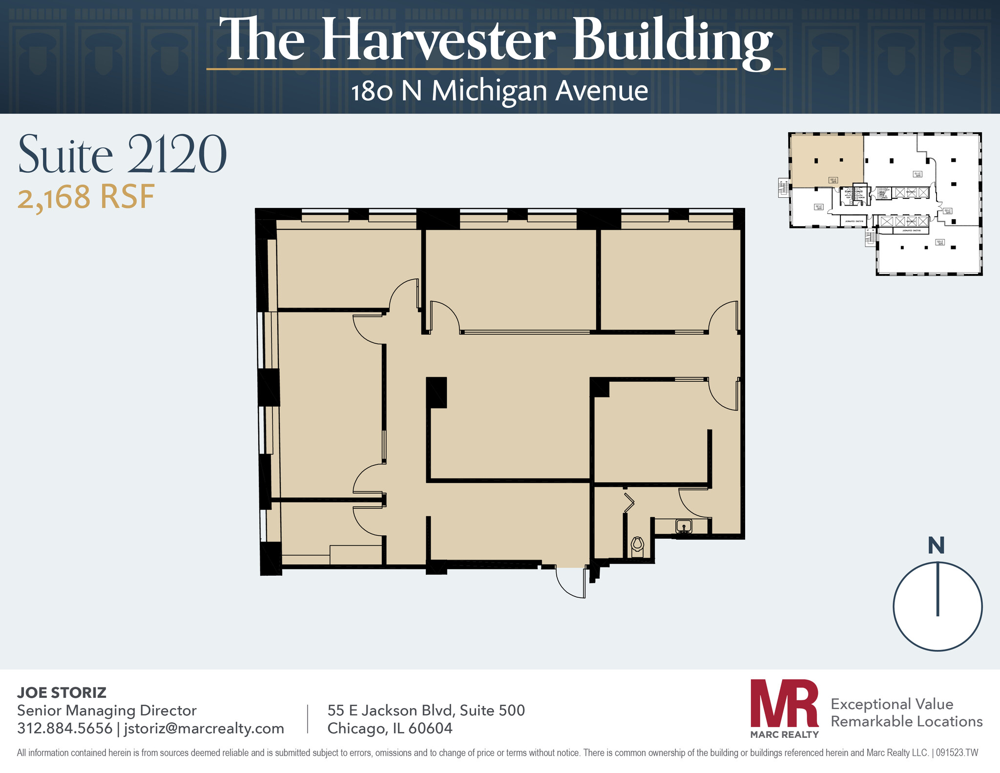 180 N Michigan Ave, Chicago, IL for lease Floor Plan- Image 1 of 9