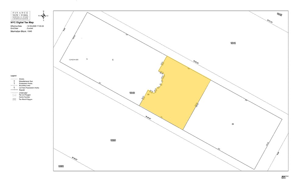 322-348 W 50th St, New York, NY for lease - Plat Map - Image 3 of 3