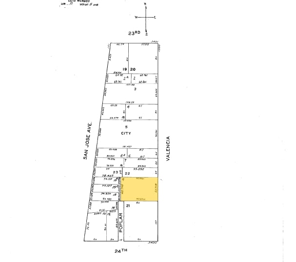 1266-1272 Valencia St, San Francisco, CA for lease - Plat Map - Image 2 of 28