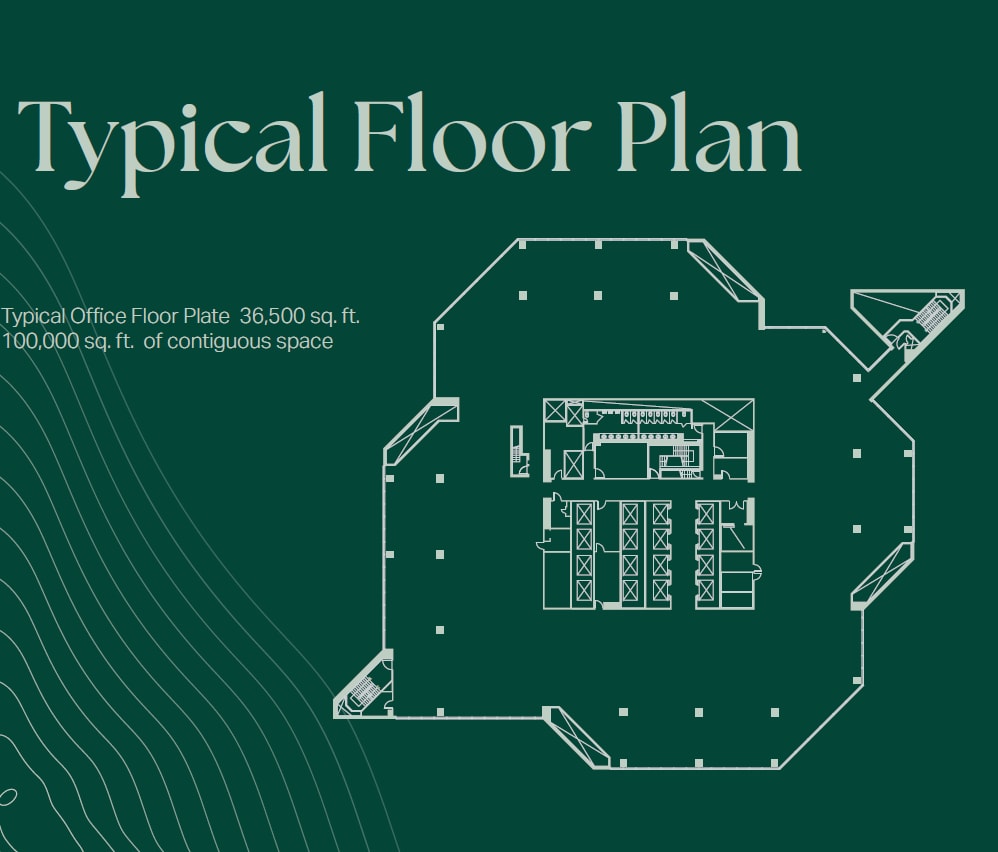 1001 Boul Robert-Bourassa, Montréal, QC for lease Floor Plan- Image 1 of 2