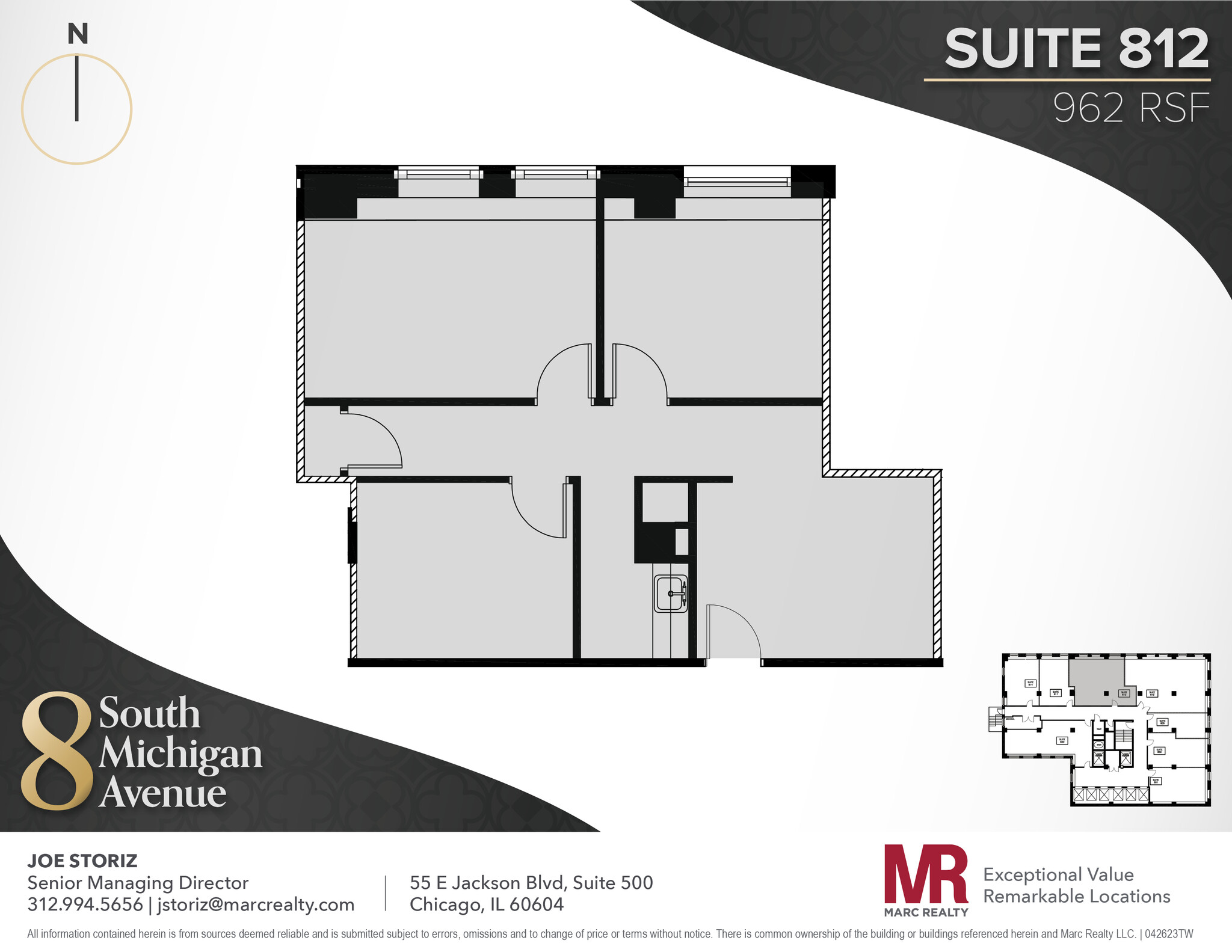 8 S Michigan Ave, Chicago, IL for lease Floor Plan- Image 1 of 6