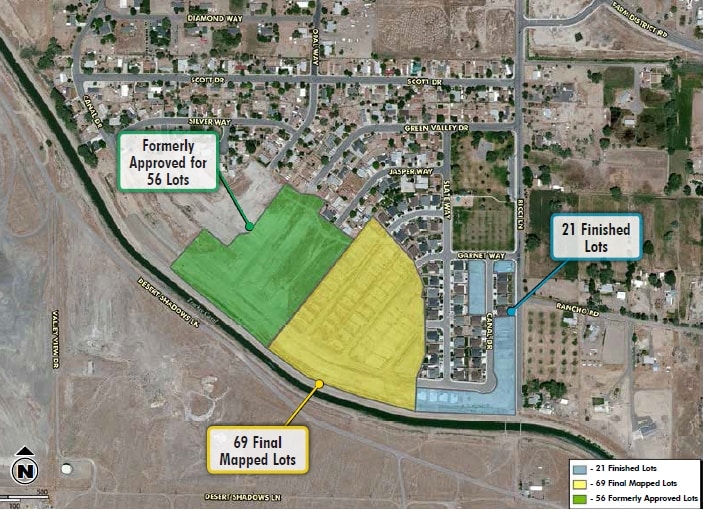 Green Valley Subdivision, Fernley, NV for sale - Aerial - Image 2 of 3