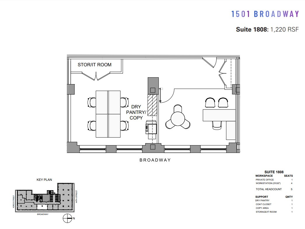 1501 Broadway, New York, NY for lease Floor Plan- Image 1 of 7