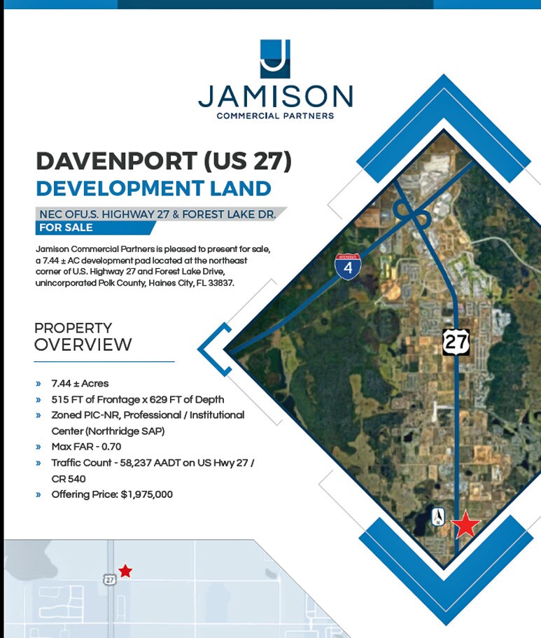NEC Highway 27 & Forest Lake Dr, Davenport, FL 33837