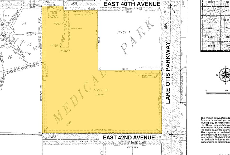 4100 Lake Otis Pky, Anchorage, AK for lease - Plat Map - Image 2 of 5