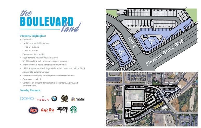 1288 W Pleasant Grove Blvd, Pleasant Grove, UT for sale - Site Plan - Image 2 of 3
