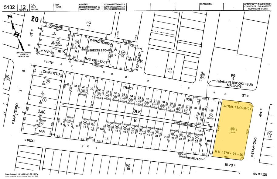 800 E 12th St, Los Angeles, CA for lease - Plat Map - Image 2 of 41