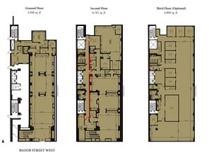 144-146 Bloor St W, Toronto, ON for lease Floor Plan- Image 1 of 1