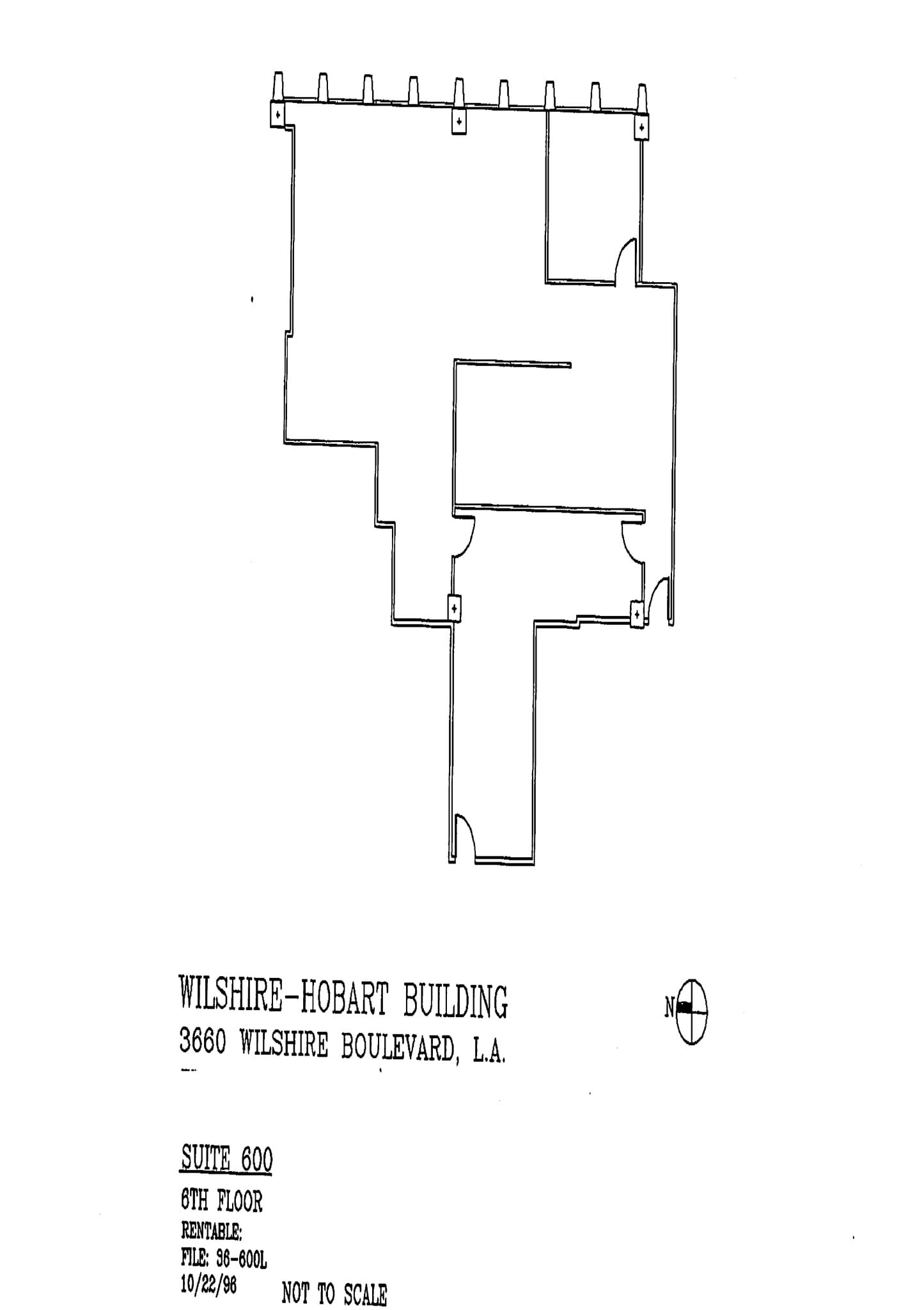 3660 Wilshire Blvd, Los Angeles, CA for lease Floor Plan- Image 1 of 1