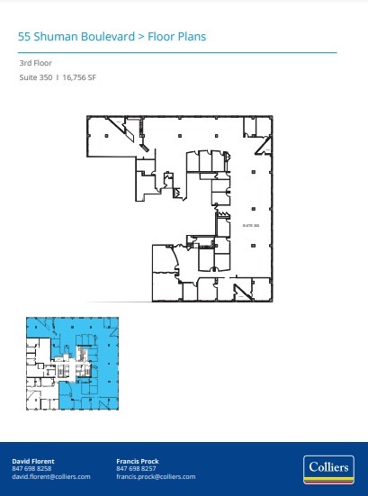 55 Shuman Blvd, Naperville, IL for lease Floor Plan- Image 1 of 2