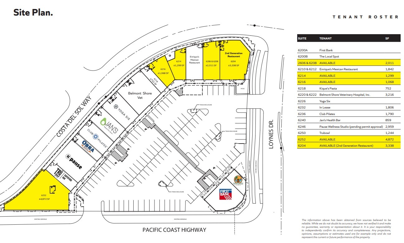 6200-6252 E Pacific Coast Hwy, Long Beach, CA for lease Site Plan- Image 1 of 1