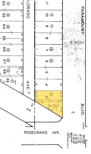 14147-14155 Paramount Blvd, Paramount, CA for sale - Plat Map - Image 1 of 1