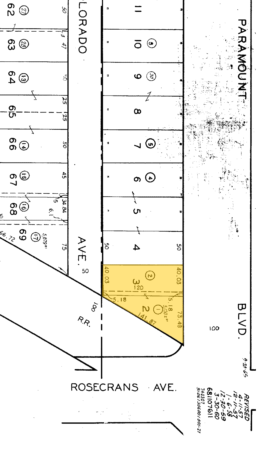 14147-14155 Paramount Blvd, Paramount, CA for sale Plat Map- Image 1 of 1