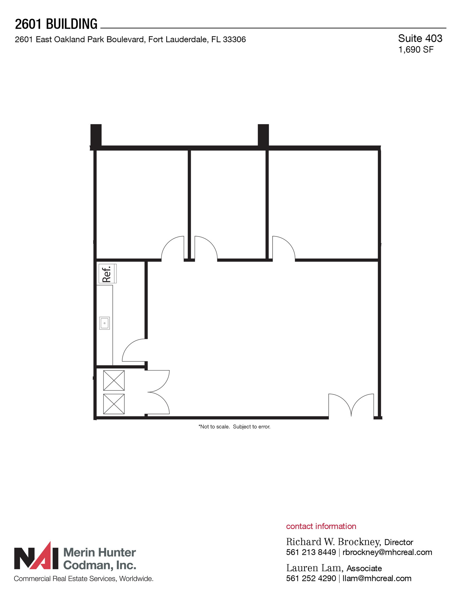 2601 E Oakland Park Blvd, Fort Lauderdale, FL for lease Floor Plan- Image 1 of 1