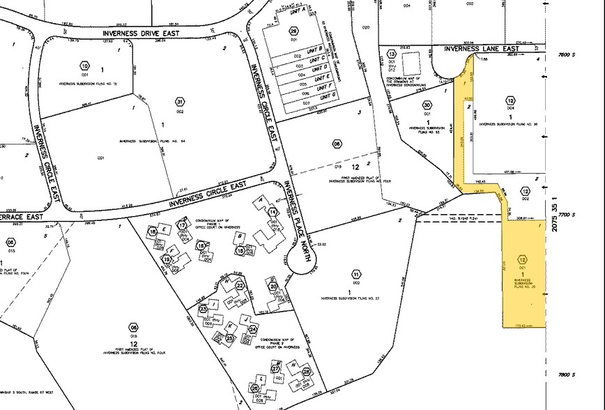 56 Inverness Dr E, Englewood, CO for lease - Plat Map - Image 2 of 17