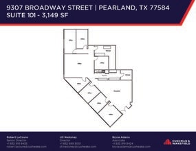 9307 Broadway St, Pearland, TX for lease Floor Plan- Image 1 of 1