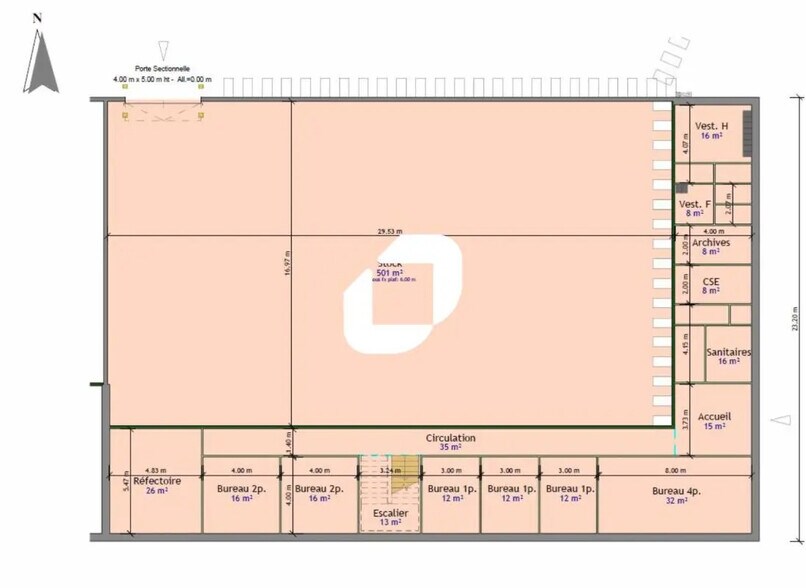 Office in Trignac for lease - Floor Plan - Image 2 of 10