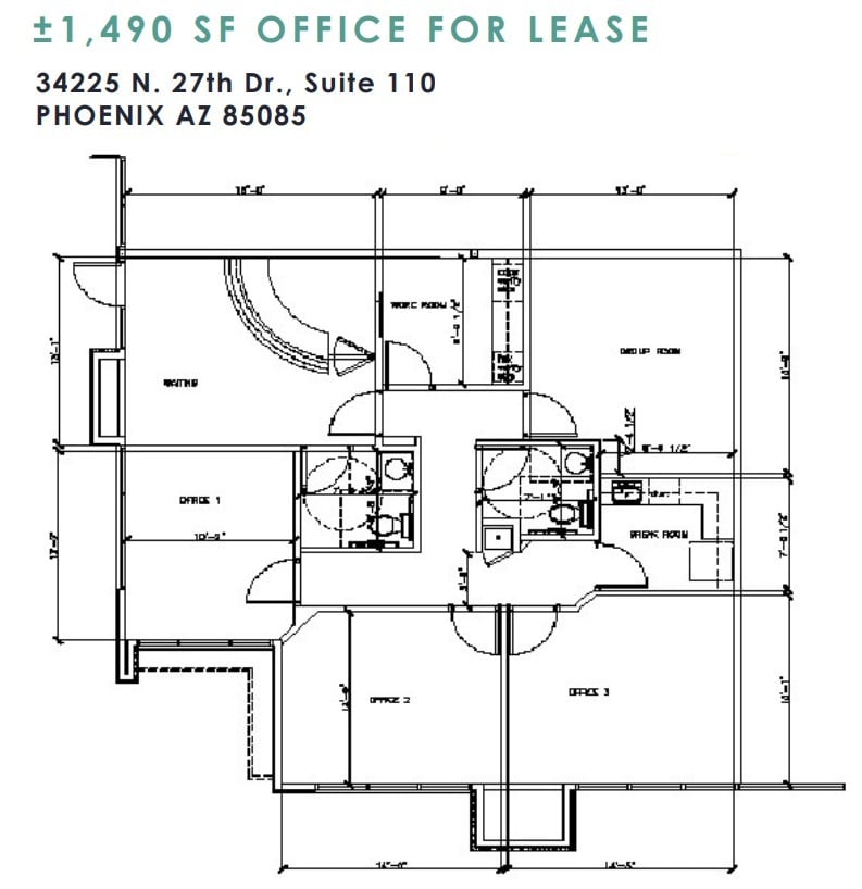 34225 N 27th Dr, Phoenix, AZ for lease Floor Plan- Image 1 of 4