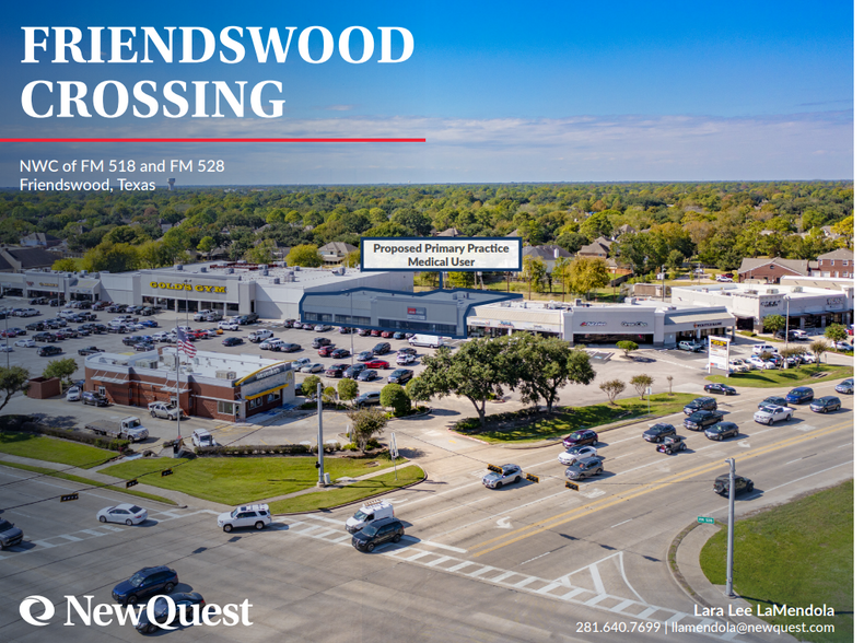 102-146 W Parkwood Ave, Friendswood, TX for lease - Building Photo - Image 1 of 2