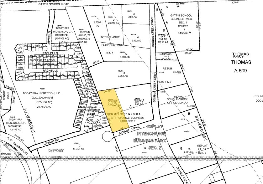 1700 Bryant Dr, Round Rock, TX for lease - Plat Map - Image 2 of 10