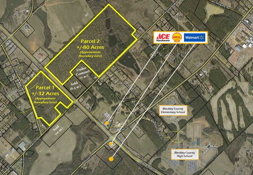 Highway 87 Bypass and Daisy Adams Road, Cochran, GA for sale - Building Photo - Image 1 of 1