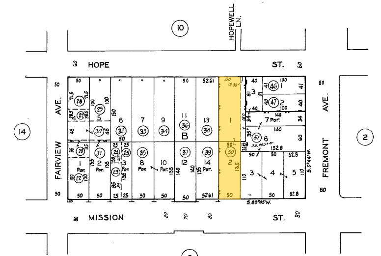 1128-1132 Mission St, South Pasadena, CA for lease - Plat Map - Image 2 of 7