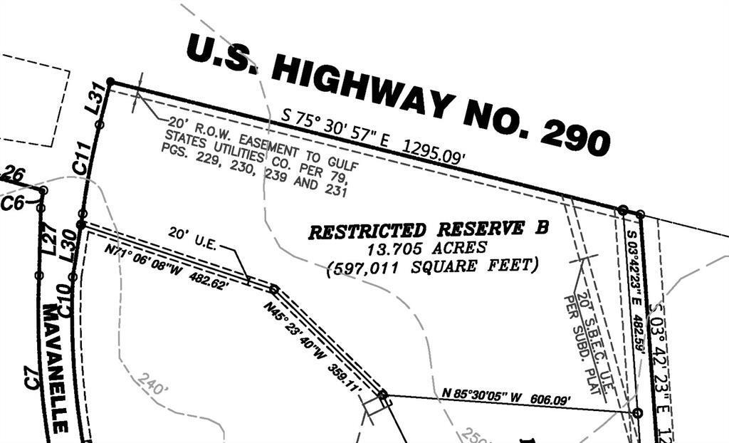 US HWY 290, Hempstead, TX for sale Plat Map- Image 1 of 1