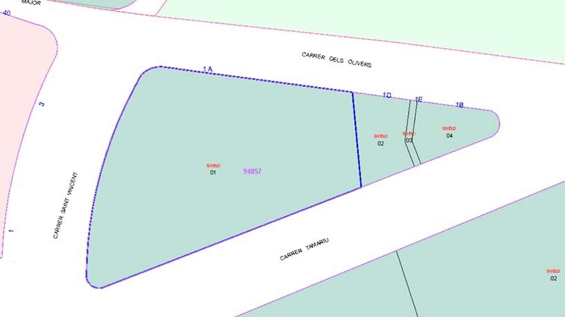 Land in Creixell, Tarragona for sale - Plat Map - Image 2 of 2