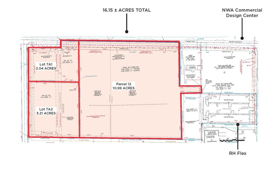 W Monroe Ave, Lowell, AR for sale - Site Plan - Image 3 of 3