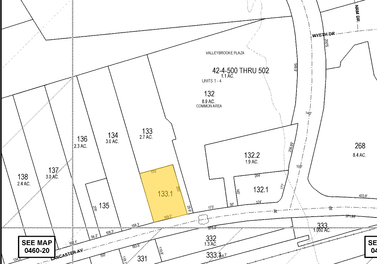 43 Lancaster Ave, Malvern, PA for sale Plat Map- Image 1 of 1