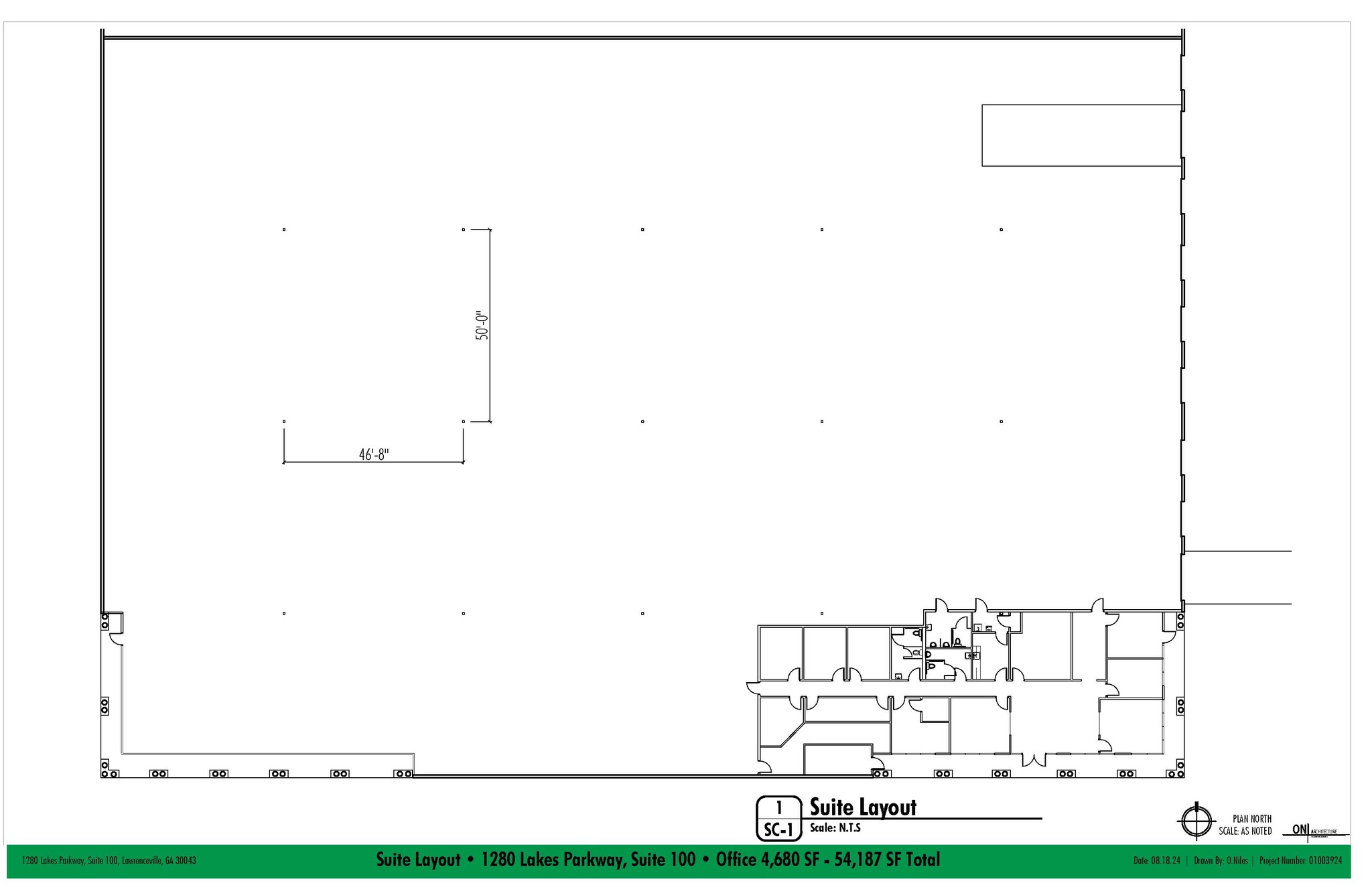 1280 Lakes Pky, Lawrenceville, GA for lease Floor Plan- Image 1 of 9