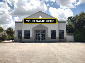Freestanding WPB Retail with Signage - Warehouse