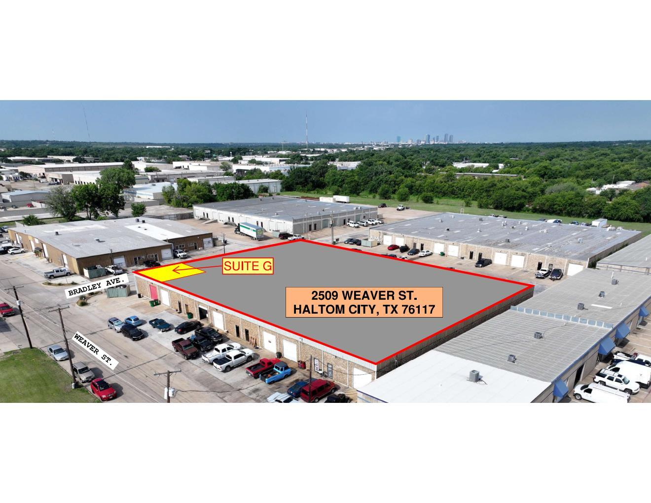 2509 Weaver St, Haltom City, TX for lease Aerial- Image 1 of 2