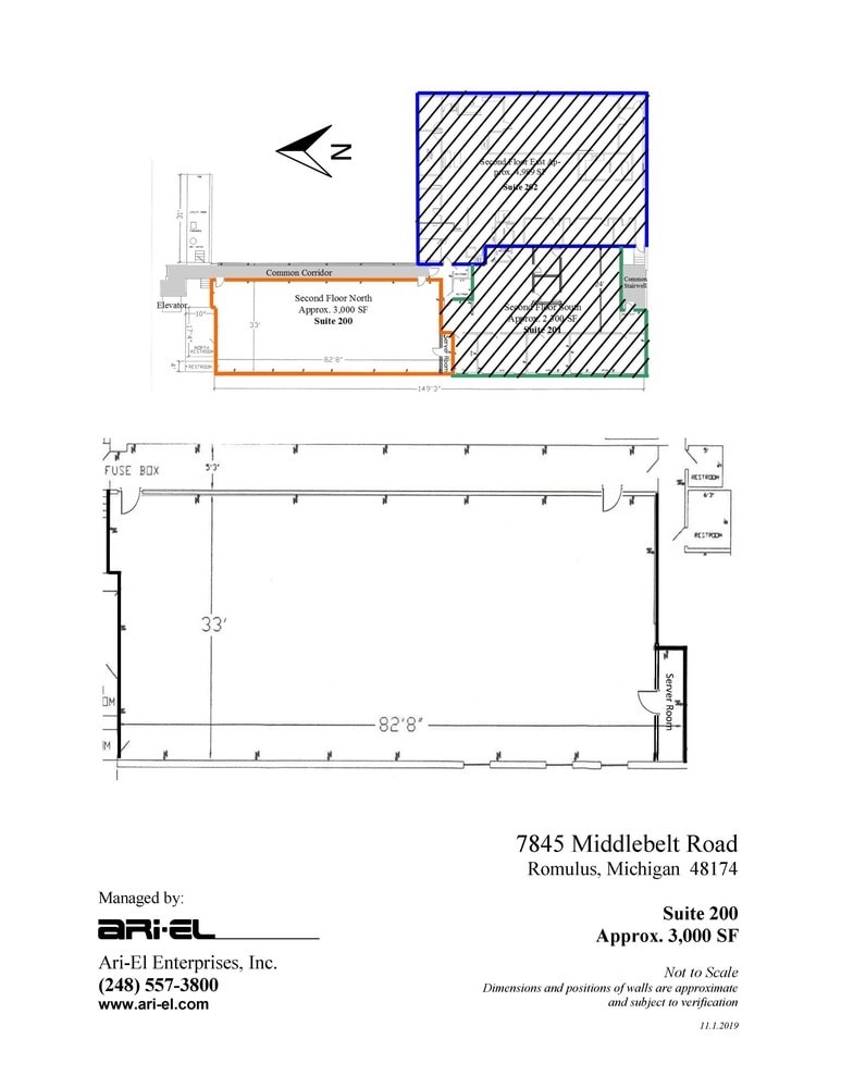 7845 Middlebelt Rd, Romulus, MI for lease Floor Plan- Image 1 of 1