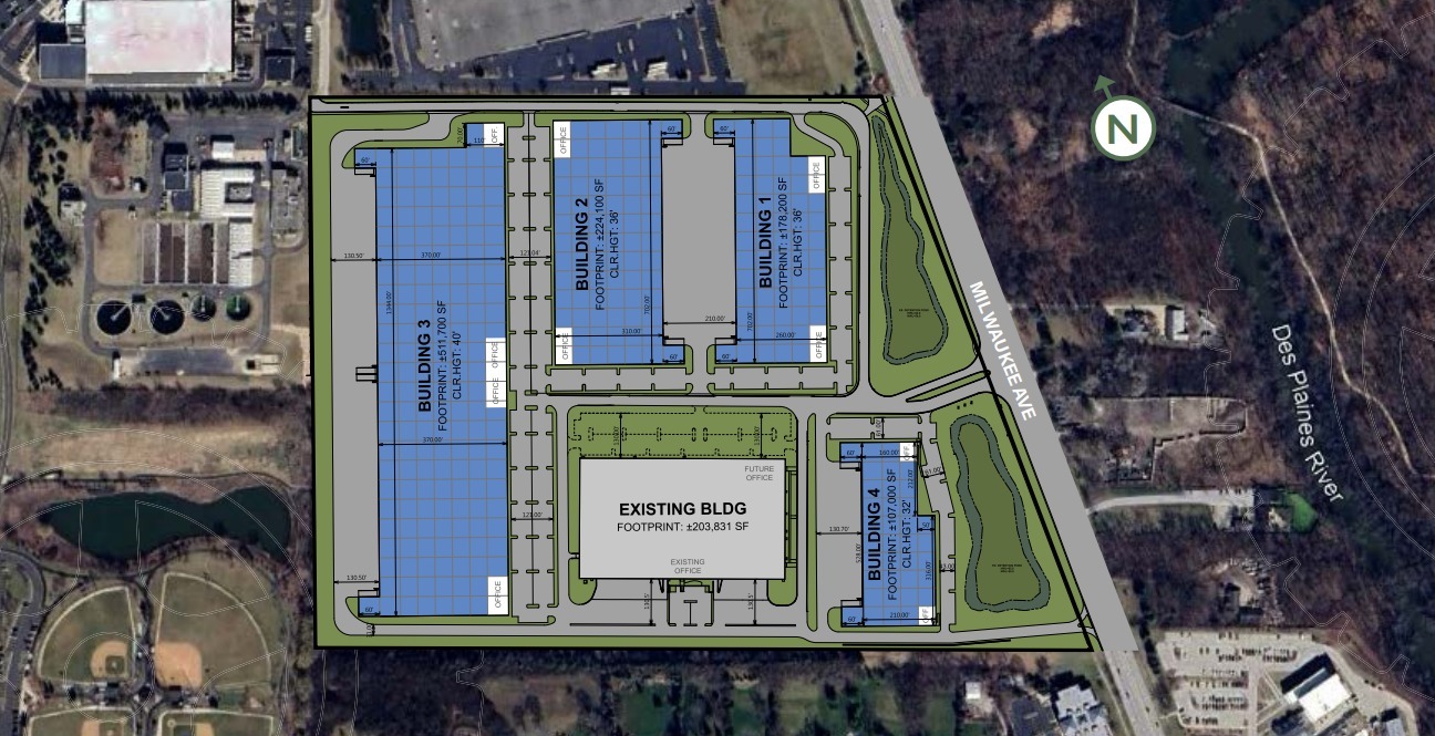 100 S Milwaukee Ave, Vernon Hills, IL for lease Site Plan- Image 1 of 1