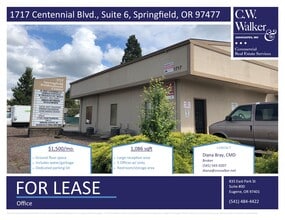 1717 Centennial Blvd, Springfield, OR for lease Interior Photo- Image 1 of 1